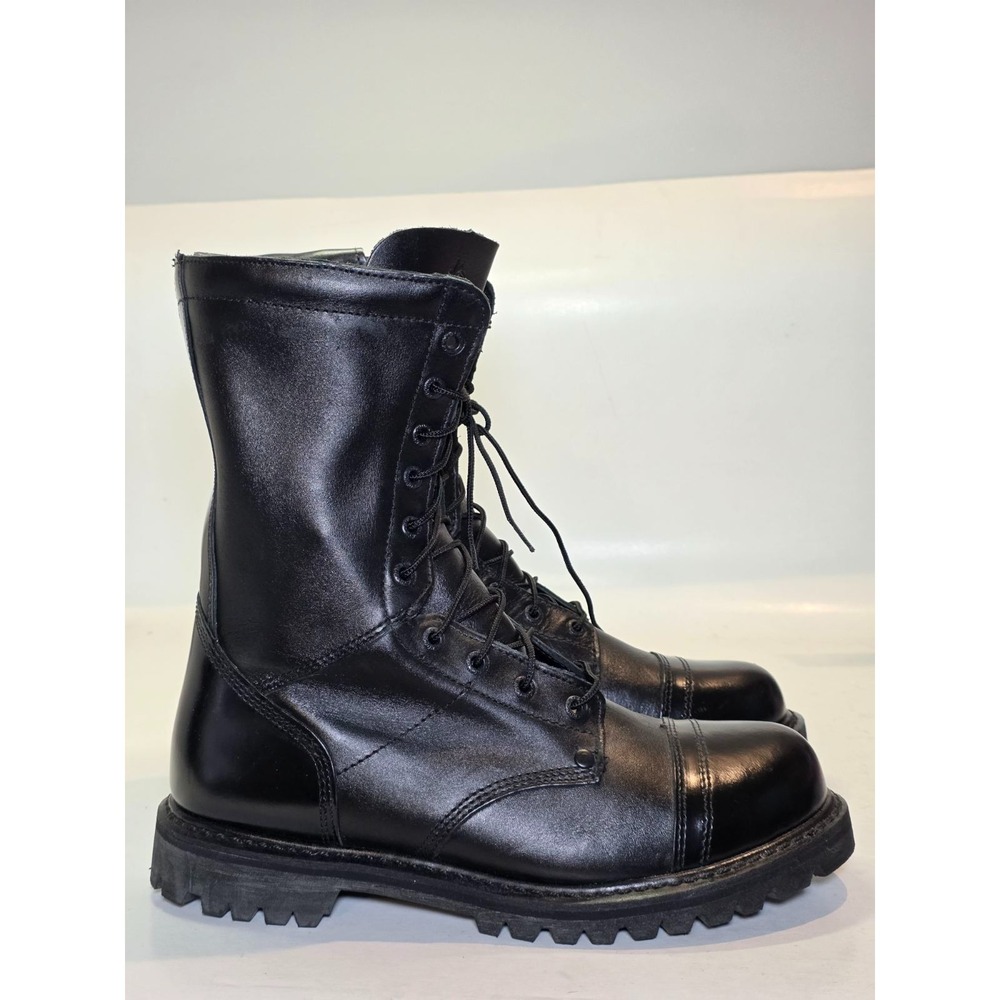 Rocky Men's‎ Boots Size 10.5 Black Leather Combat Zip Lined Insulated Shoes 2090